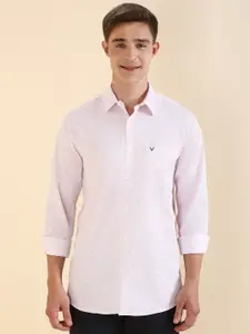 Allen Solly Men Slim Fit Spread Collar Geometric Printed Cotton Casual Shirt