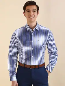Allen Solly Men Slim Fit Spread Collar Vertical Striped Cotton Formal Shirt
