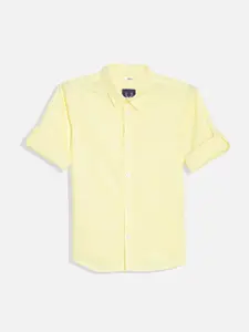 Allen Solly Junior Boys Slim Fit Opaque Casual Shirt