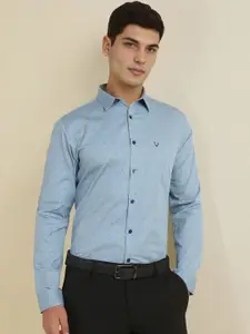 Allen Solly Men Slim Fit Spread Collar Floral Printed Cotton Formal Shirt