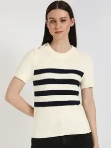 Tommy Hilfiger Women Striped Pullover Sweater