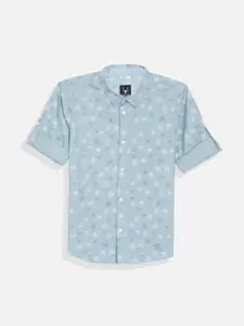 Allen Solly Junior Boys Slim Fit Opaque Printed Casual Shirt