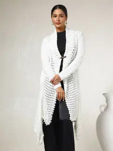 Soch Self Design Longline Acrylic Open Front Shrug