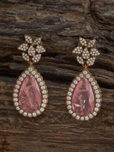 Kushal's Fashion Jewellery Embellished Bridal Dome Shaped Jhumkas Earrings