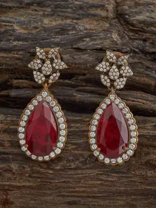 Kushal's Fashion Jewellery Embellished Bridal Dome Shaped Jhumkas Earrings