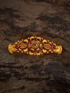 Kushal's Fashion Jewellery Embellished Bridal Women Red Bangle