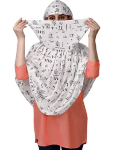Vicharan Women Cotton Sun Light Protection Printed Scarf