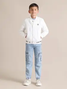 U.S. Polo Assn. Kids Boys Brand Logo Quilted Jacket