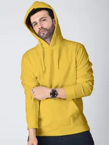 Crazymonk Men Solid Hooded Sweatshirt