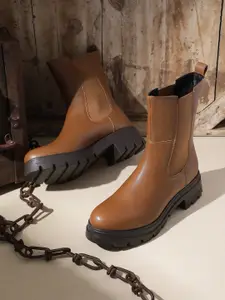 The Roadster Life Co. Women Mid-Top Chelsea Boots