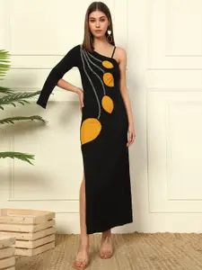 DEEBACO One Shoulder Maxi Dress