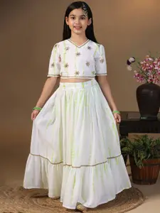 BAESD Girls Tie and Dyed Ready to Wear Lehenga & Blouse