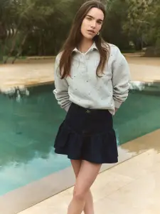 H&M Embellished Scuba Rugby Shirt