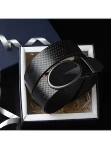 Provogue Men Textured Leather Belt