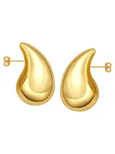 LeCalla 925 Sterling Silver 14K Gold-Plated Teardrop Shaped Studs