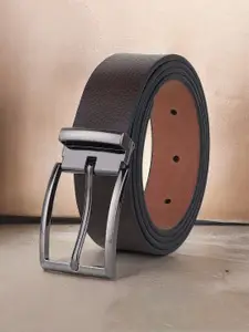 Provogue Men Textured Leather Formal Belt