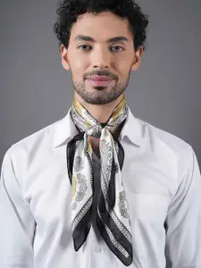 Tossido Men Satin Printed Scarf