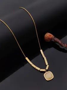 ANJNI CREATION Gold-Plated Handcrafted Necklace