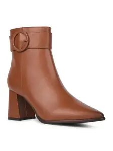 Bata Women Block Heels Regular Boots