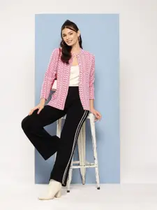 BAESD Women Woollen Fashion Printed Sweater