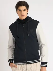 Antony Morato Men Colourblocked Hooded Sweatshirt