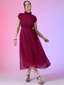 Raiyani Fashion Georgette Fit & Flare Maxi Dress