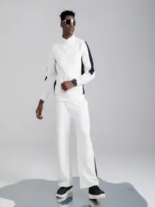 EDRIO Striped Shift Zip Scuba Tracksuit