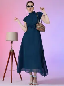 Raiyani Fashion Georgette Fit & Flare Maxi Dress