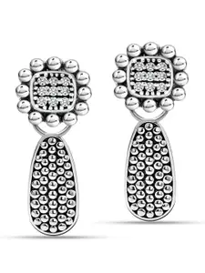 LeCalla 925 Sterling Silver Rhodium-Plated Contemporary Drop Earrings