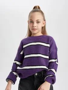DeFacto Girls Striped Pullover