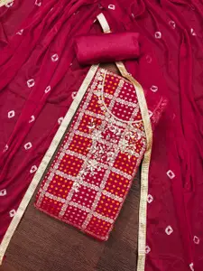 KIMISHA Ethnic Motifs Woven design Unstitched Dress Material