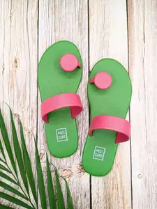 POSTCARD Women Open Toe Flats