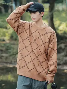 StyleCast x Revolte Men Printed Longline Pullover