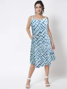 ANGOORI FASHION Women Tie and Dye Printed  A-Line Dress