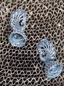 JMBW INTERNATIONAL Set Of 2 Sterling Silver-Plated Dome Shaped Jhumkas