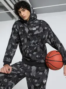 Puma Men Dress Code Camo Oversized Basketball Hoodie