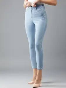 kitty-fashion Women Jean Skinny Fit Mid-Rise Stretchable Jeans