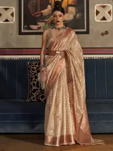 Anouk Woven Design Zari Silk Blend Banarasi Saree