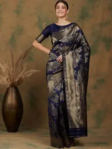 DEVATITHI Woven Design Zari Banarasi Saree