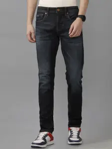 Voi Jeans Men Straight Fit Low Distress Stretchable Jeans