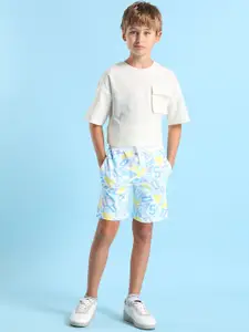 U.S. Polo Assn. Kids Boys Floral Printed Shorts