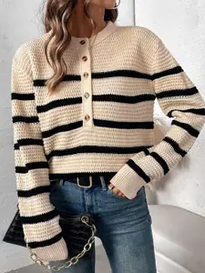 StyleCast x Revolte Women Cable Knit Pullover