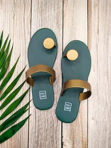 POSTCARD Women Printed Open Toe Flats