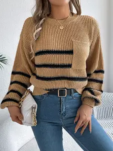 StyleCast x Revolte Women Striped Pullover Sweaters