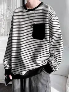 StyleCast x Revolte Men Striped Sweatshirt