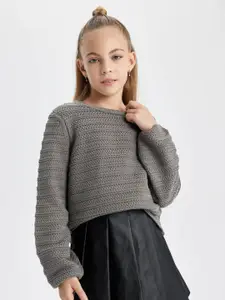 DeFacto Girls Cable Knit Pullover