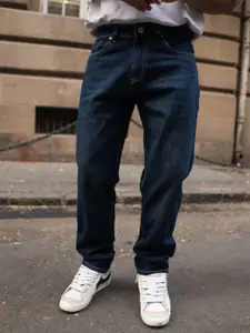 Powerlook Men Indigo Regular Fit Mid-Rise Pure Cotton Denim Jeans