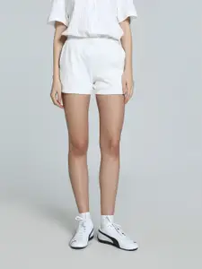 Puma Wardrobe Women Essentials Pointelle 4" Cotton Shorts