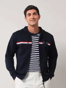 U.S. Polo Assn. Men Striped Hooded Sweatshirt