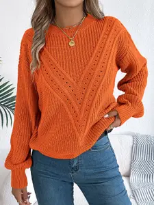 StyleCast x Revolte Women Cable Knit Pullover Sweater